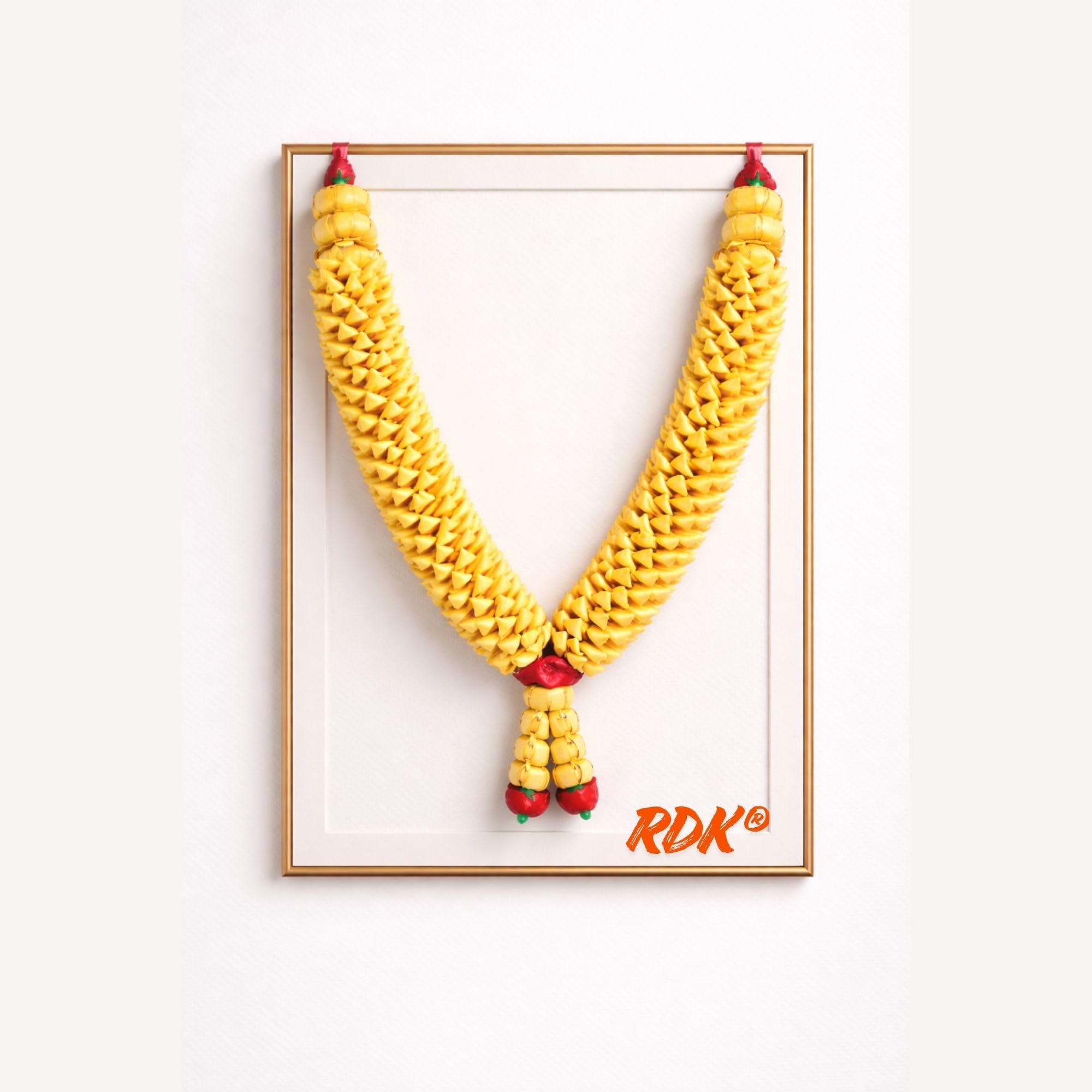 Sandalwood Photo Frame Garland - Haar Mala for Pooja -3 Sandalwood Photo Frame Garland - Haar Mala for Pooja -3