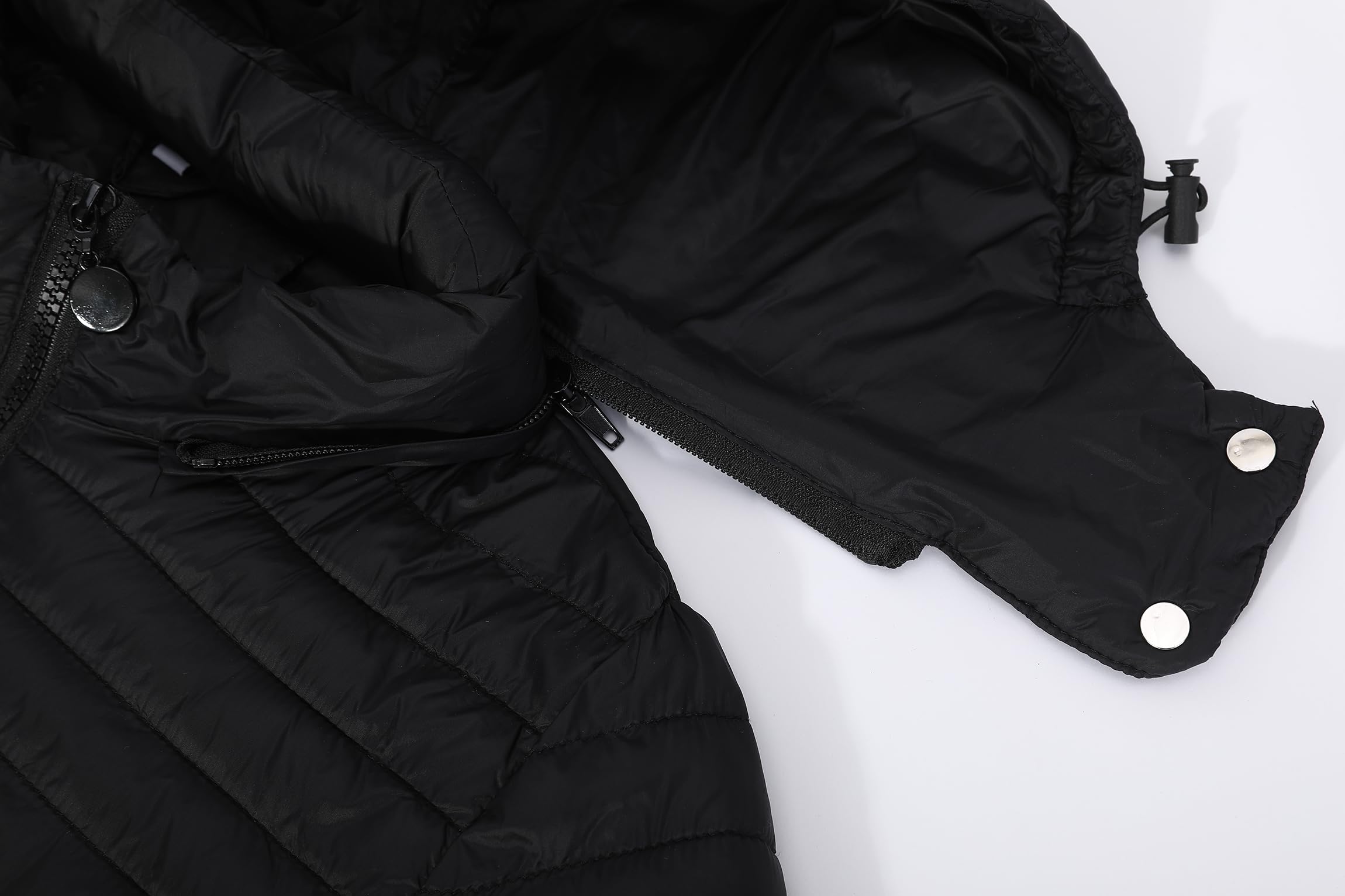 TONY BACKER Piumino Donna 100 Grammi Mezza Stagione Avvitato Trapuntato con Cappuccio Rimovibile DG004