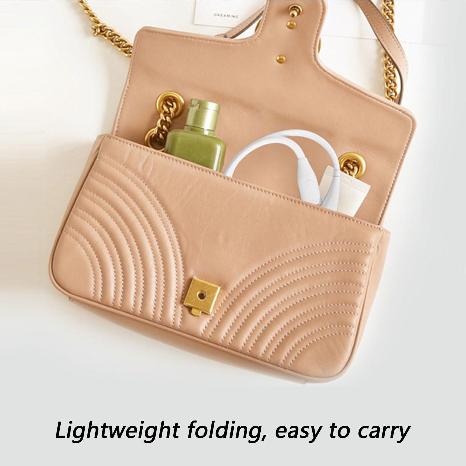 Luz LED para el cuello que protege los ojos, batería recargable, alimentada por USB, para largas horas, cómoda lectura, estudio y viajes, luz de estudio portátil