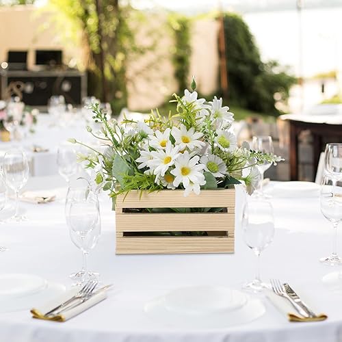 Miniatura 5 de 6 cajas de madera pequeñas de 9.5 pulgadas para almacenamiento de Halloween, caja de madera sin terminar, caja de almacenamiento decorativa a