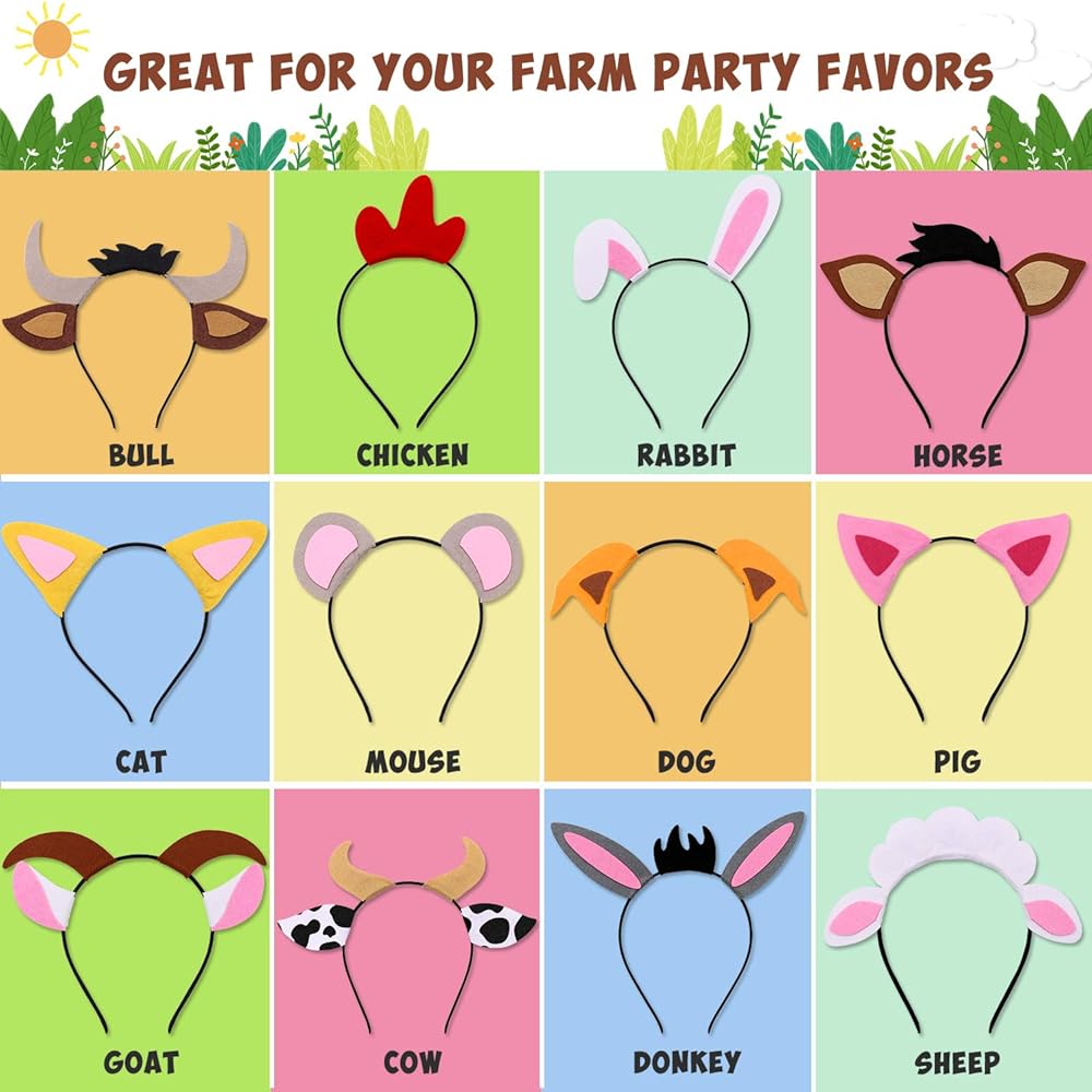 amazon-com-ciyvolyeen-12-pcs-farm-barnyard-animals-ear-headbands-for-petting-zoo-farmhouse-themed-birthday-party-favors-kids-toddlers-adults-costumes-dress-up-party-supplies-home-kitchen for Free Printable Farm Animal Headbands Amazon.com: CiyvoLyeen 12 PCS Farm Barnyard Animals Ear Headbands for Petting Zoo Farmhouse Themed Birthday Party Favors Kids Toddlers Adults Costumes Dress-Up Party Supplies : Home & Kitchen for Free Printable Farm Animal Headbands