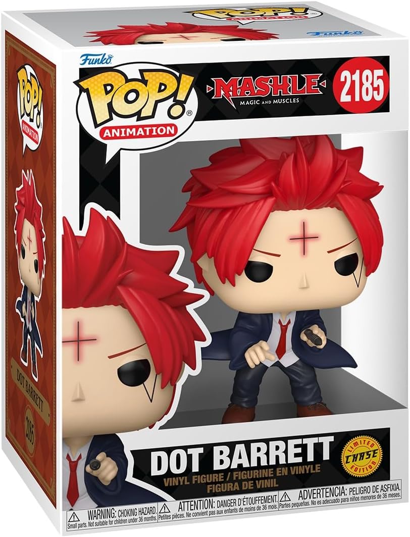 Funko Pop! Animation: Mashle - Dot Barrett - 1/6 Odds for Rare Chase Variant - Collectable Vinyl Figure - Gift Idea - Official Merchandise - Toys for Kids & Adults - Anime Fans - Figure for Collectors