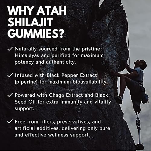 Miniatura 5 de Gomitas Atah Shilajit - 60 gomitas