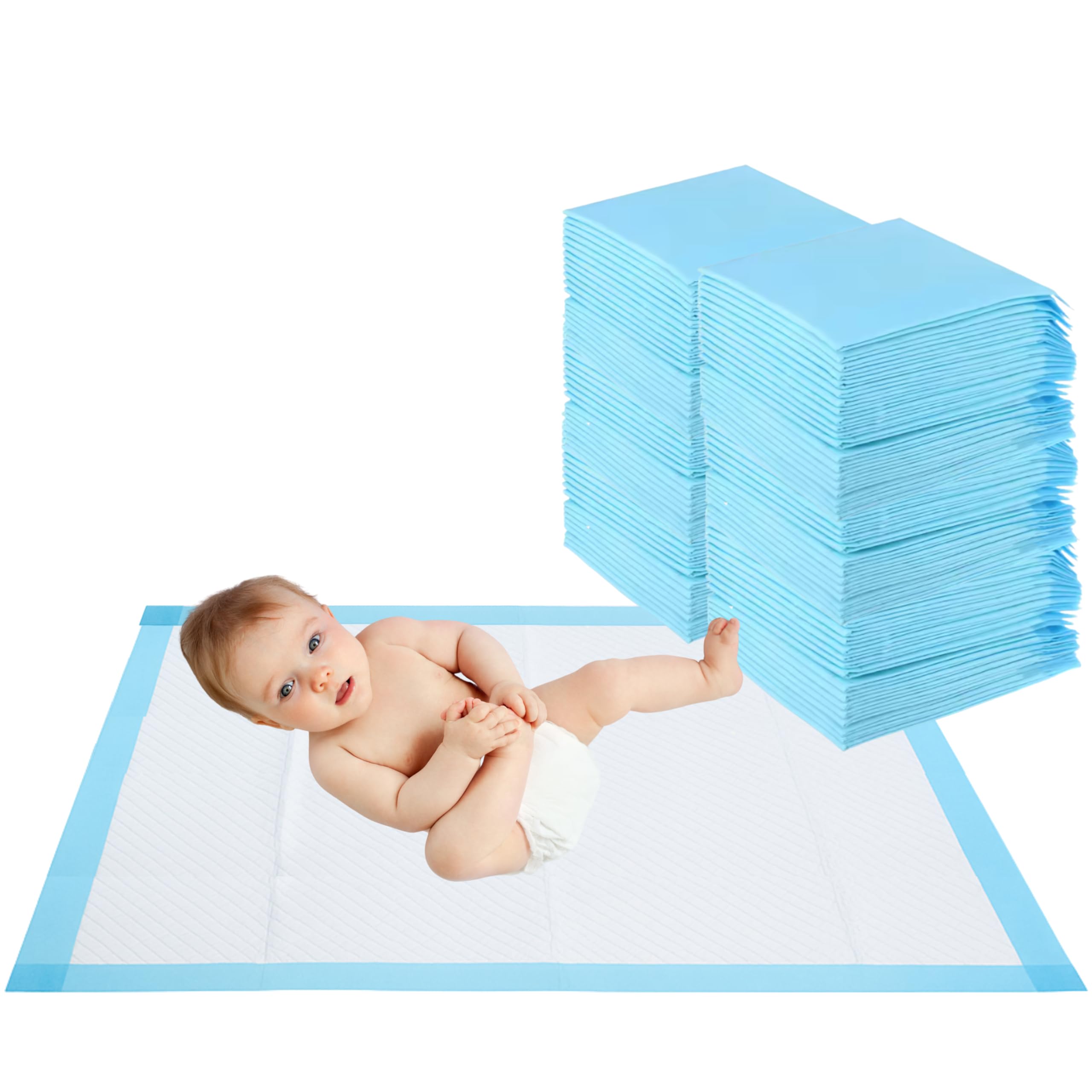 HA NOVA – Alèses jetables bébé 45x60 cm, matelas à langer bébé, Lot de 50 – Ultra absorbantes, imperméables et hypoallergéniques – Protection lit bébé, table à langer et poussette