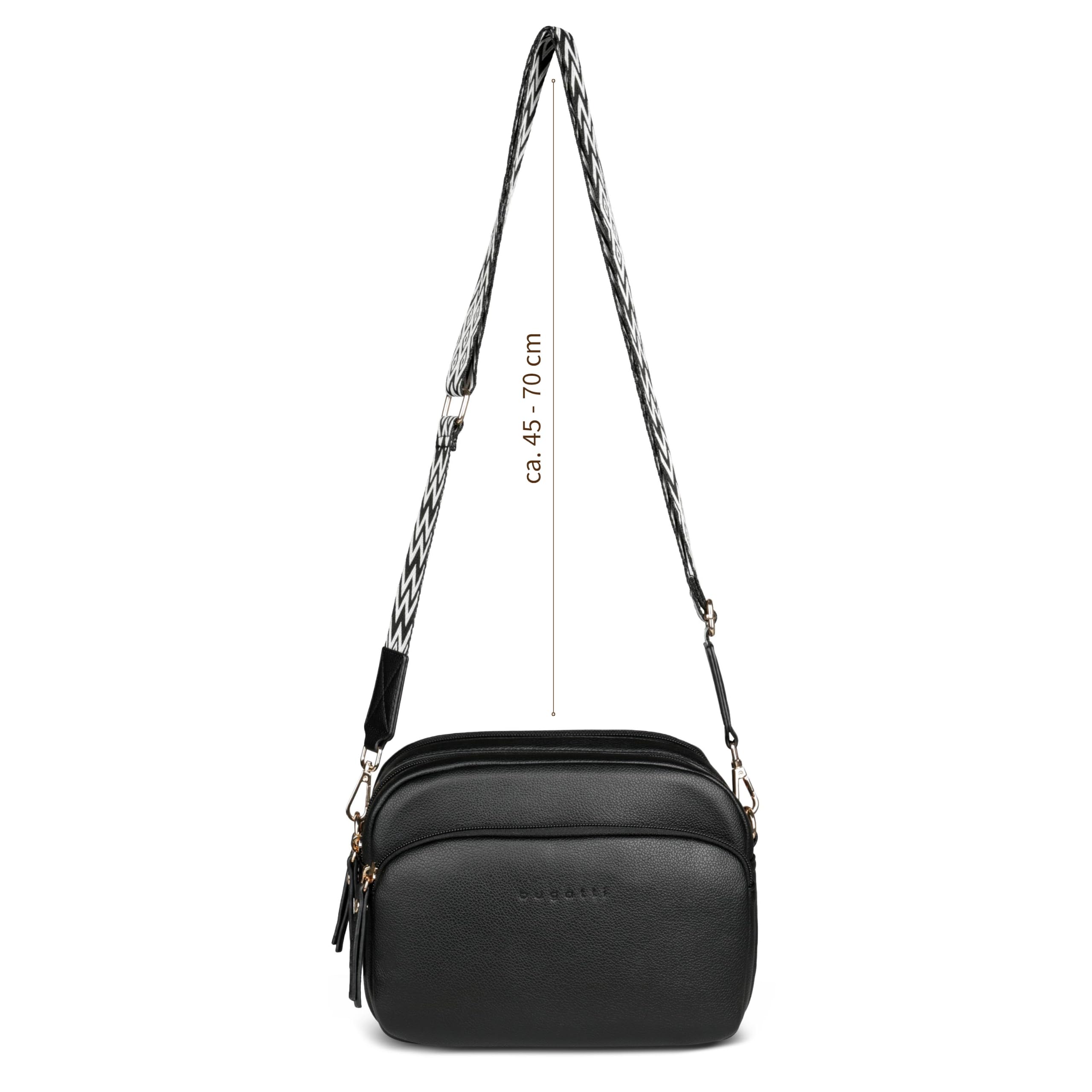 bugatti Mare 3.0 – borsa a tracolla da donna, borsa a spalla di medie dimensioni in ecopelle