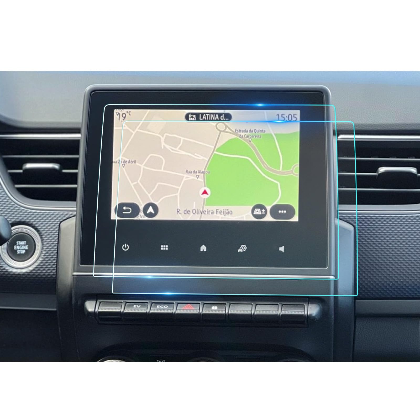 BIXUAN Pellicola Protettiva Schermo 7" per Renault Clio 5 Zoe Captur 2 Arkana 2021-2025