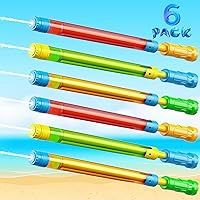 LQYoyz 6 Pack Water Soaker Blasters - 16.5" Squirt Guns Shoot 40FT for Kids Adults Pool Beach Summer Water Fights