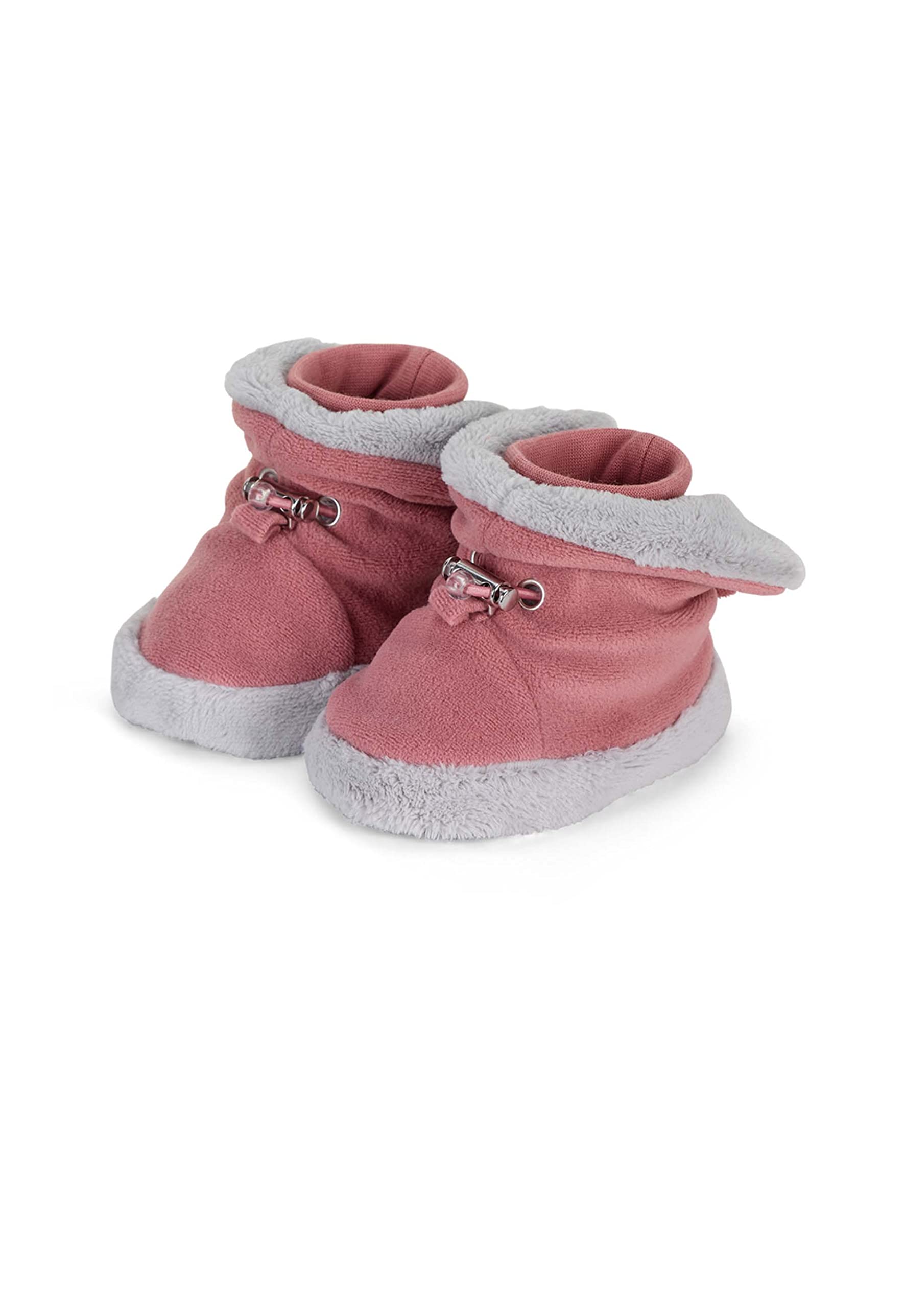 Sterntaler Baby Girls' Slippers, Baby Shoes, Baby Slippers, Mid-Top Baby Shoes with Rubber Sole, Pink, pink, 0.5 UK Child