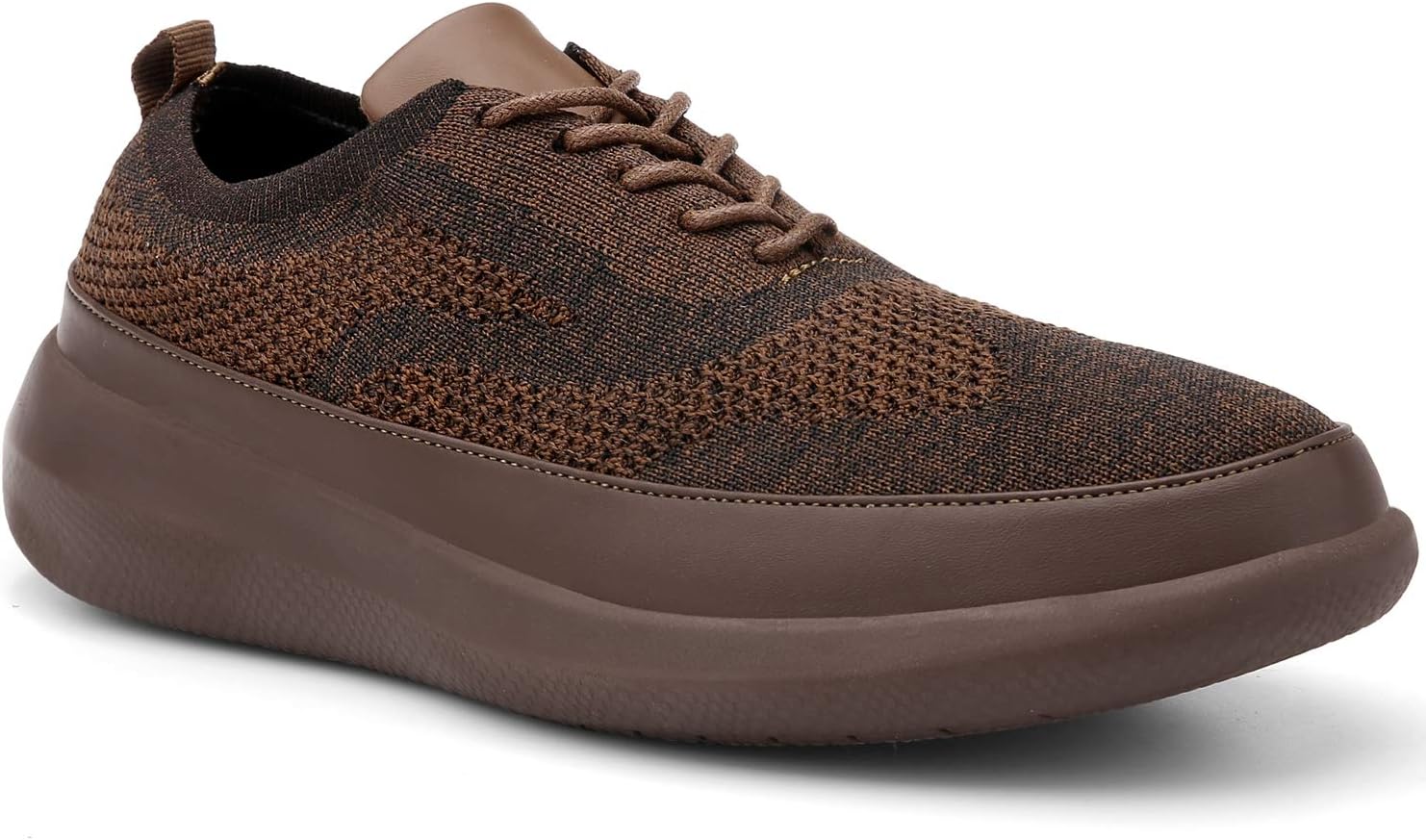 Basic Men's Mesh Wingtip Causual Oxfords Sneaker,Brown,10 M US