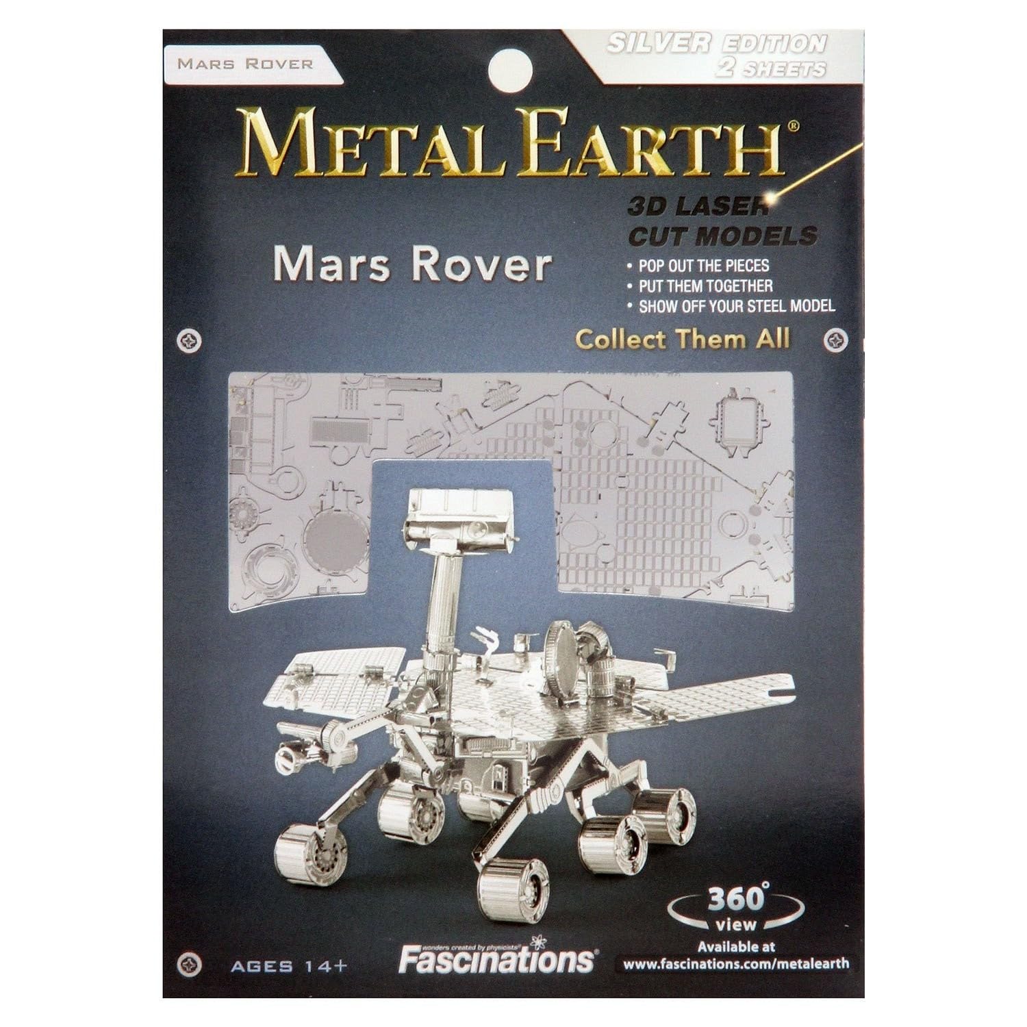 Fascinations Metal Earth Mars Rover 3D Metal Model Kit