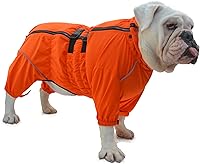 Vista 21 de Lovelonglong - Chaqueta impermeable para perros, ligera, impermeable, reflectante, resistente al viento, a prueba de nieve, para perros pequeños