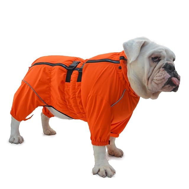Lovelonglong - Chaqueta Impermeable para Perros, Ligera, Impermeable, Reflectante, Impermeable, para Perros…