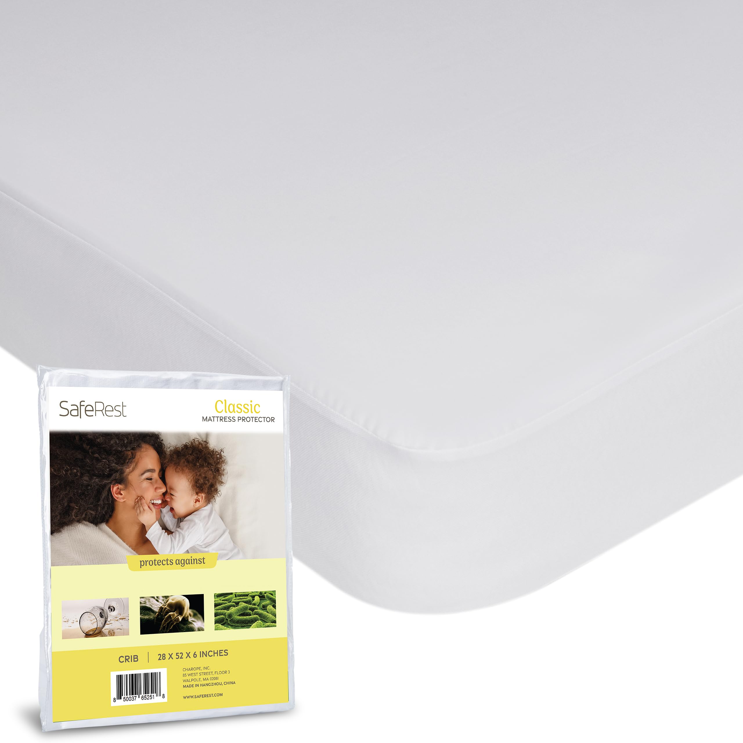 SafeRest Waterproof Mattress Protector Crib Size