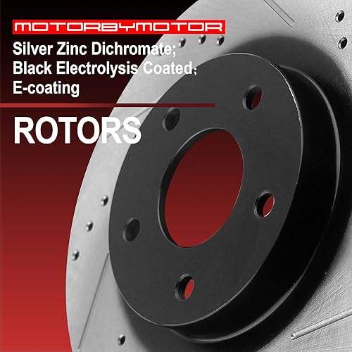 Miniatura 7 de MotorbyMotor Pastillas de freno delanteras y rotores de repuesto para Ford Fusion, Mazda 6, Mercury Milan, Lincoln MKZ Zephyr 11.772 in Rotor de