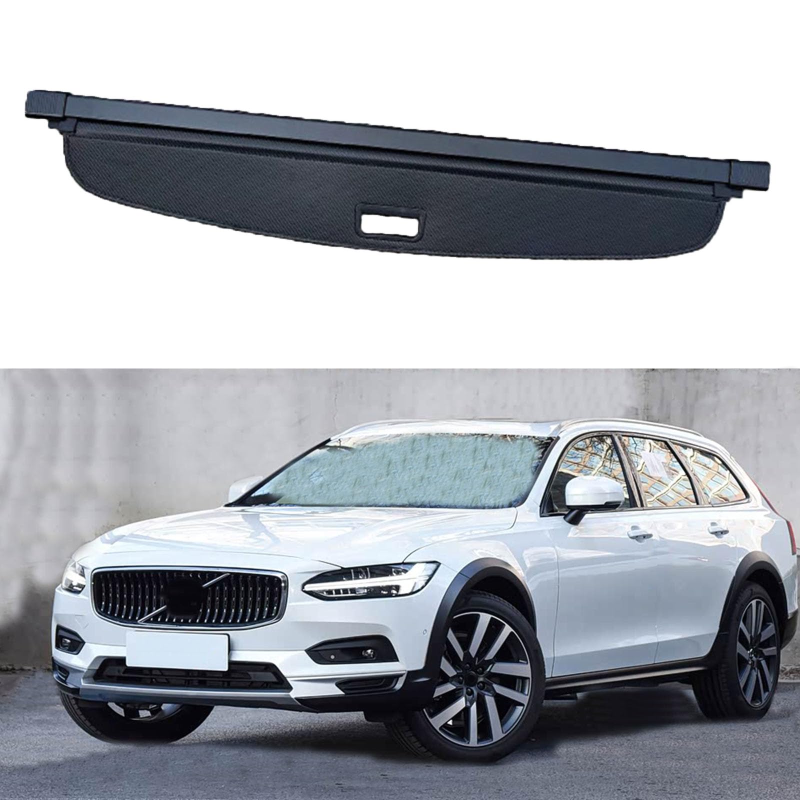 YYFYYDS Retractable Rear Trunk Parcel Shelf,Compatible with Volvo V90 2016-2025,Car storage