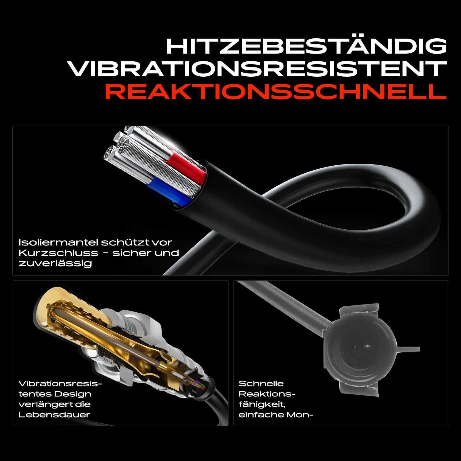 Frankberg Lambdasonde Regelsonde Kompatibel mit Lanos KLAT 1.4L-1.6L 1997-Heute Nexia KLETN 1.5L 1995-1997 Astra F 56 57 1.4L-1.8L 1991-1998 Replace# 25106073
