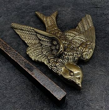 Amazon.co.jp: [COSMIC TREE] 真鍮 つばめ 燕 スワロー オブジェ