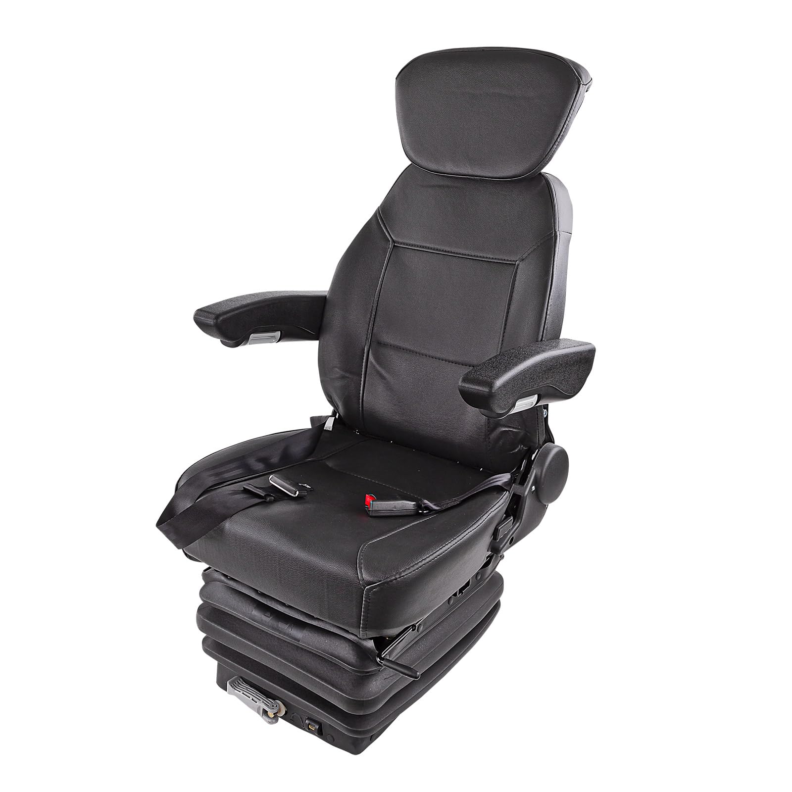 DEMA Traktorsitz Schleppersitz – Komfortabler Traktor Sitz mit Feder/Dämpfer System für Traktor und Schlepper, Ergonomisch und Stützend