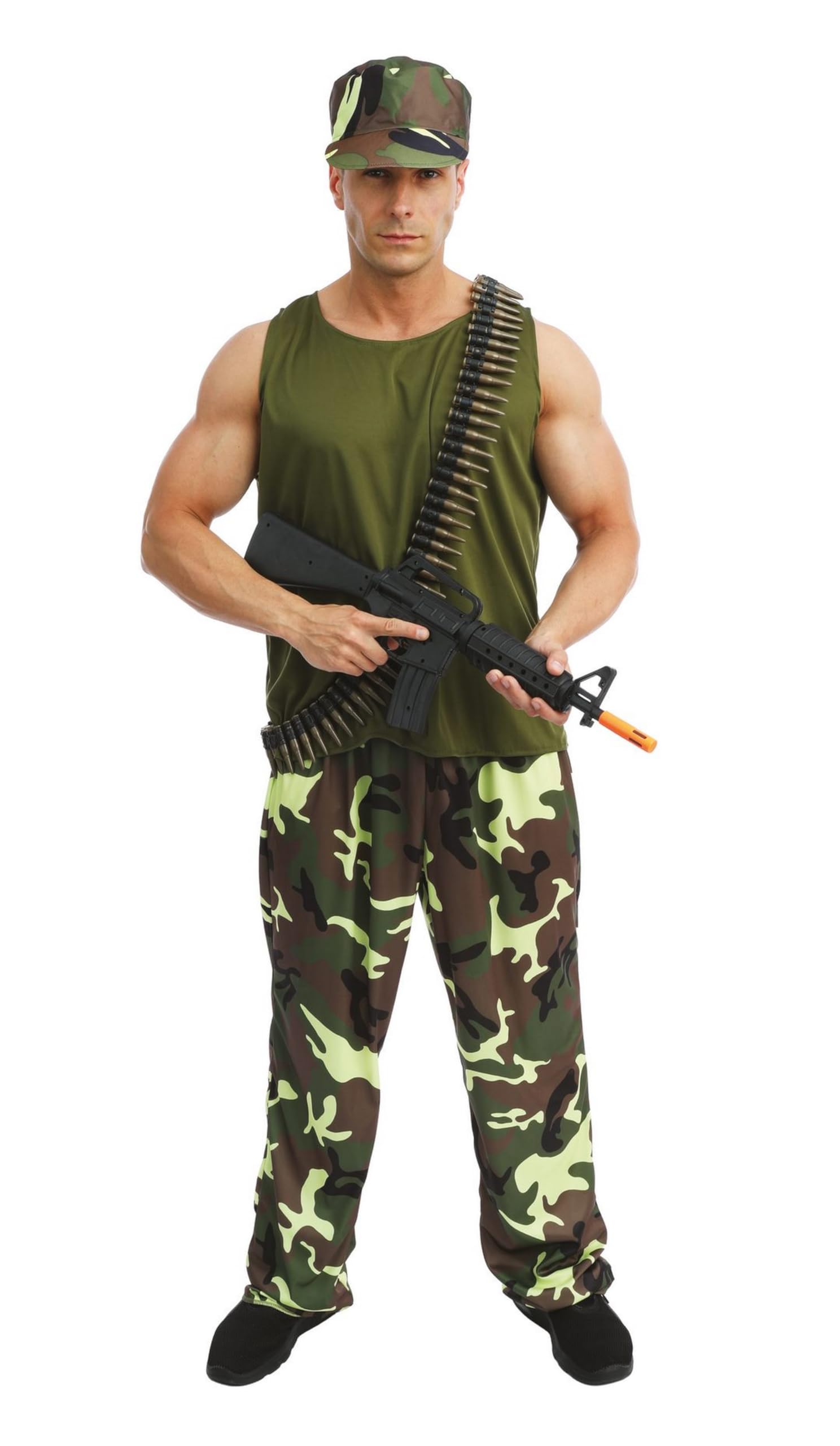 P'tit Clown 23306 | Adult Military Soldier Trellis Costume - Size L/XL