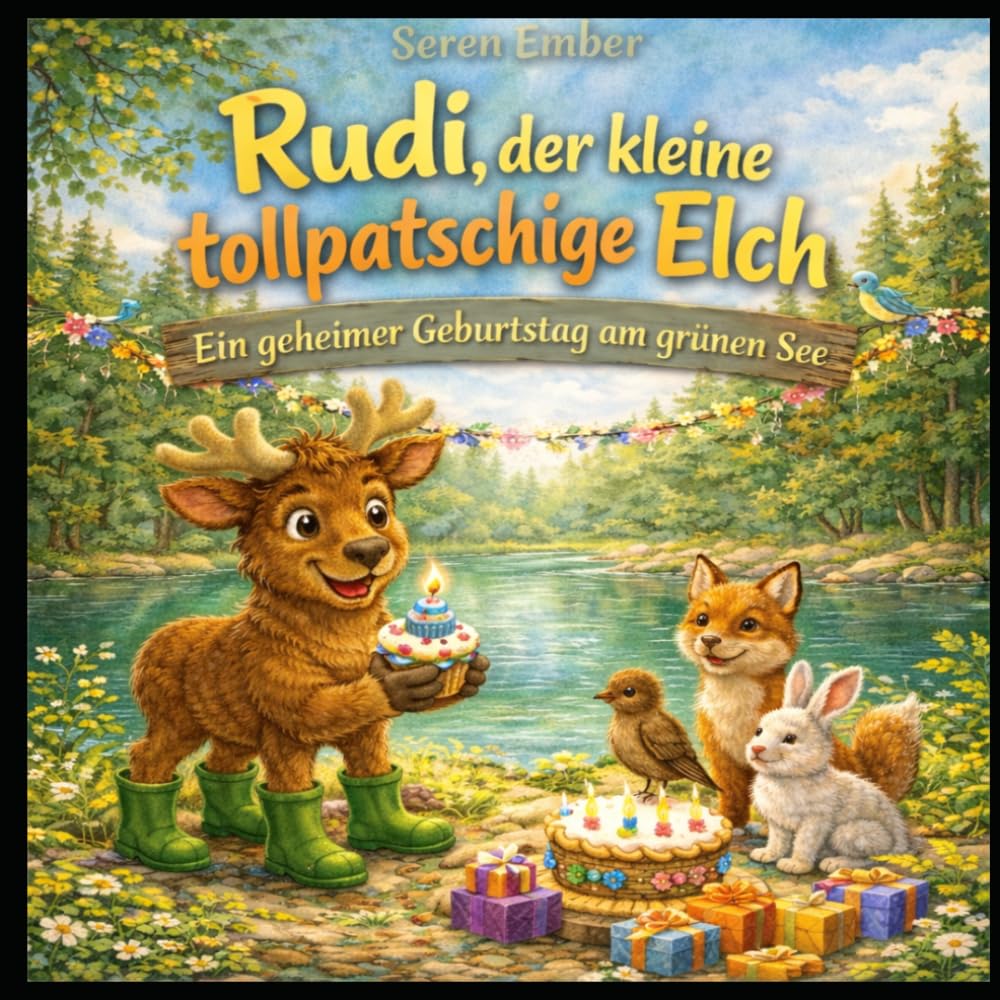 Rudi, der kleine tollpatschige Elch: Ein geheimer Geburtstag am grünen See