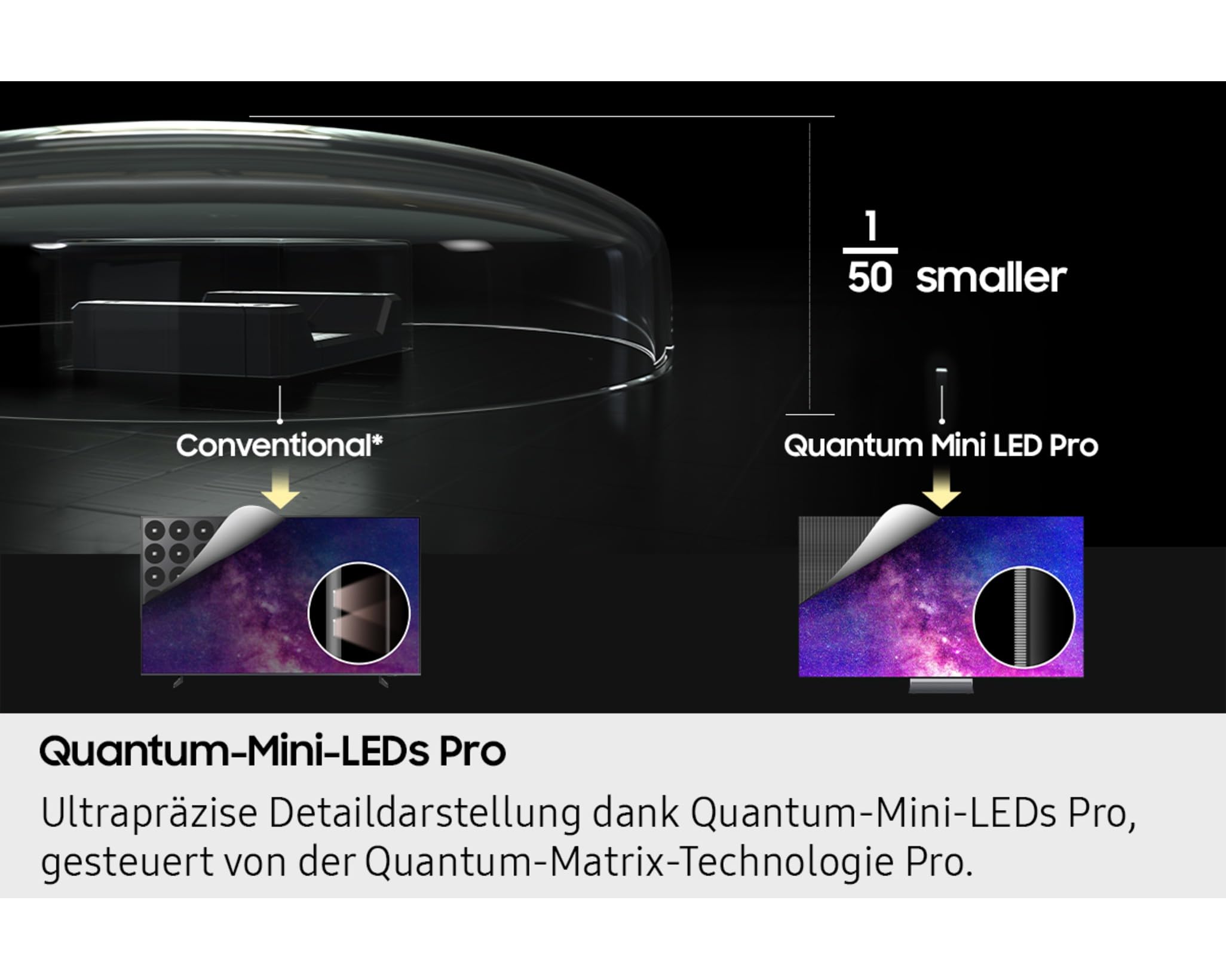 Samsung Neo QLED 4K QN85F Telewizor, 65” (163 cm), Mini LED, procesor NQ4 AI Gen2, Quantum Matrix Technology Slim, Motion Xcelerator 144 Hz, AirSlim Design (wersja węgierska)