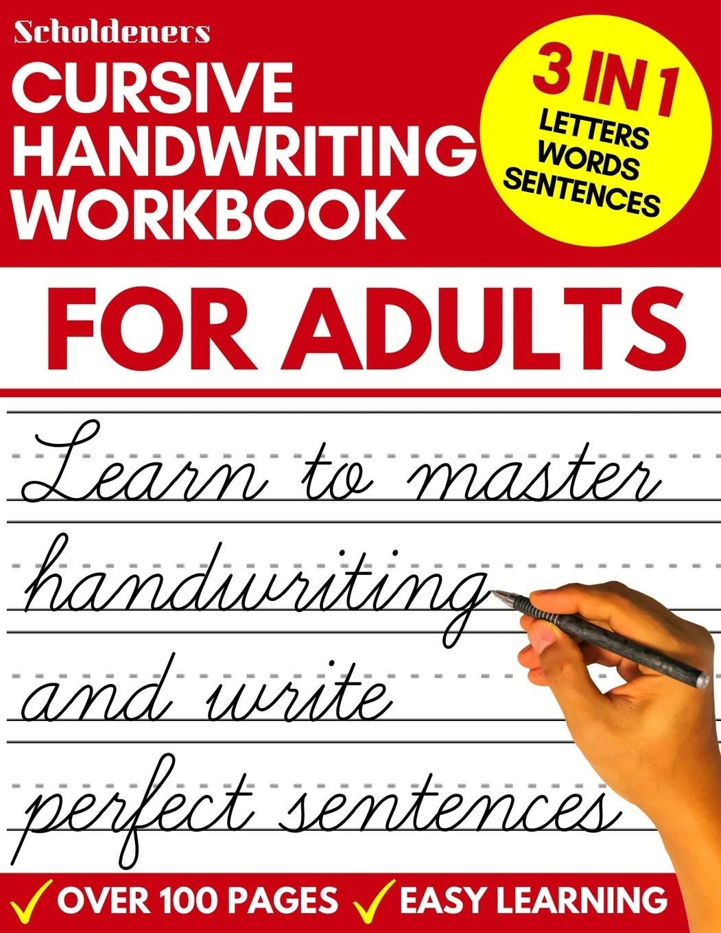 Cursive Handwriting Workbook For Adults Learn Cursive Writing For Adults Adult Cursive Handwriting