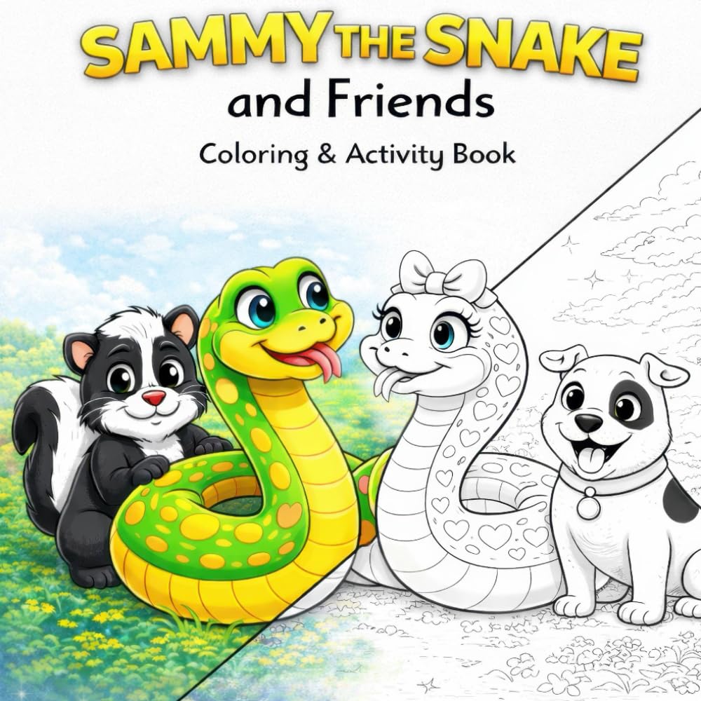 Sammy The Snake & Friends: A Colouring and Activities Book (Sammy The Snake Adventures)