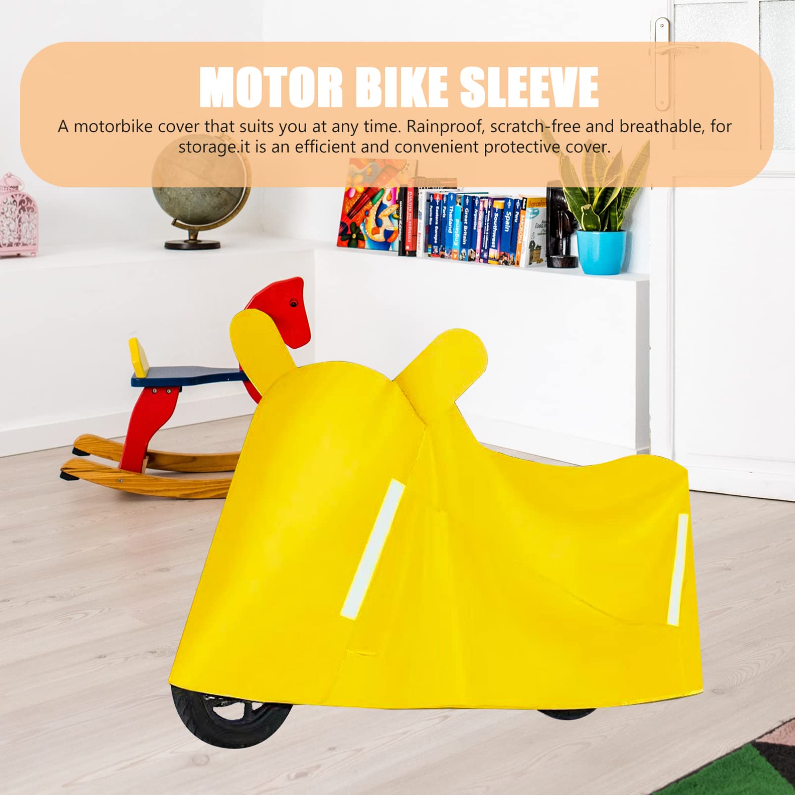 BESPORTBLE Motorradabdeckung Regenschutz 3XL aus Oxford Cloth Gelb