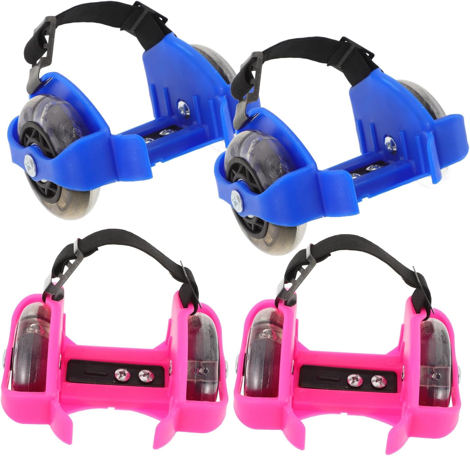 VICASKY 2pairs Skater Shoes Boys and Girls Roller Skates Led Lights Comfortable for Boys Girls Outdoor Skating Shoes