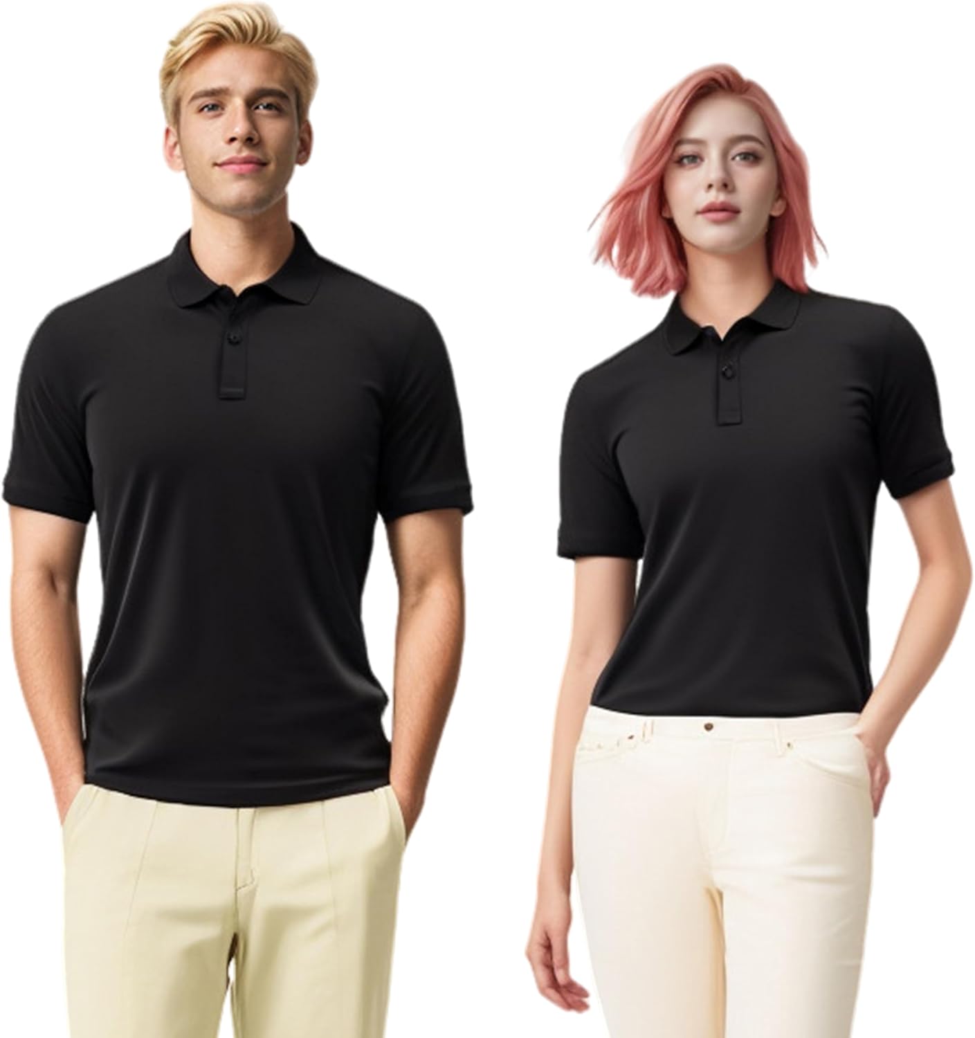 Custom Polo Shirts for Men Design Your Own Golf Jersey Personalized Print/Embroidered Text - Image 2