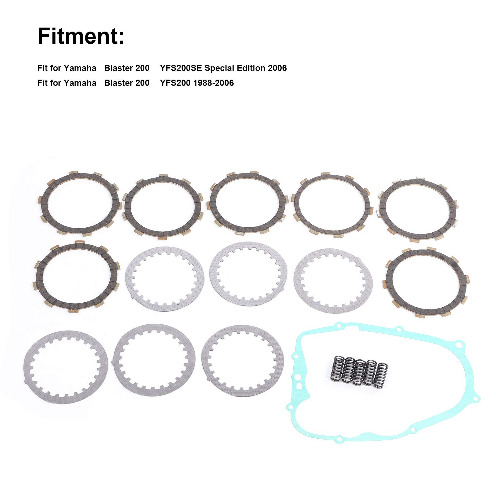 Kit d'embrayage, 3XP‑16321‑00‑00 Joint de ressort de disque de friction d'embrayage pour Yamaha Blaster 200 YFS200