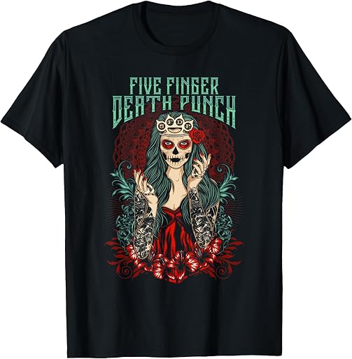Five Finger Death Punch 5FDP Lady Muerte T-Shirt