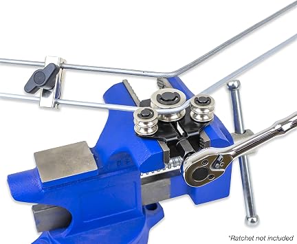 TGR Brake Line Tubing Bender 3/16, 1/4 inch with 4 Duplicating Tube Clamps