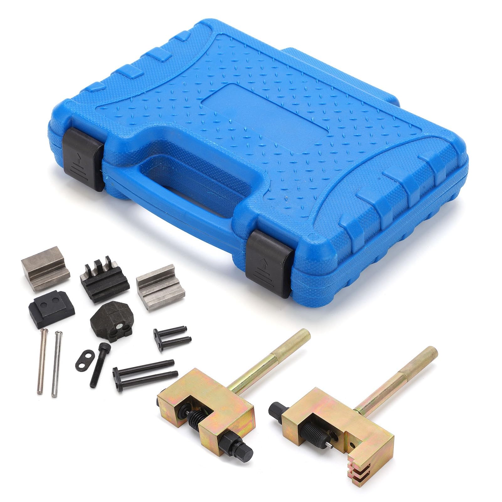 Herramienta de Remachado de la Cadena de Distribución, Kit Profesional para Modelos, Herramienta de Acero de Carbono de Grado Industrial con Mecanizado de Precisión, Estuche