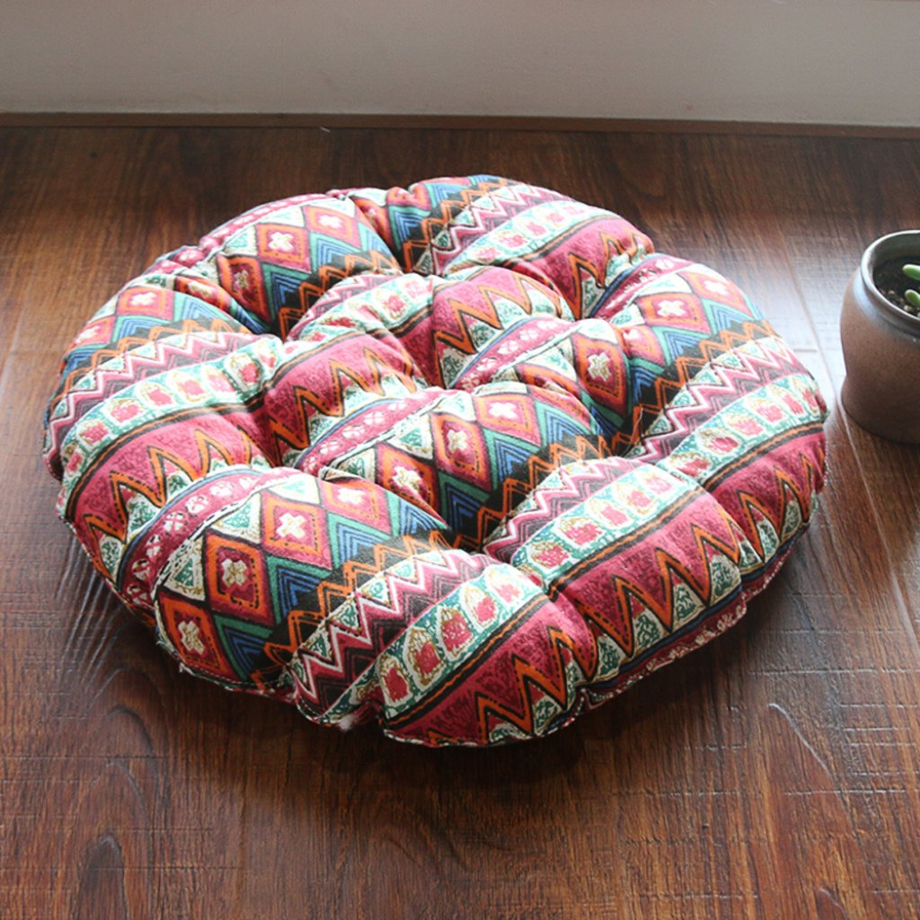 Almohada redonda con relleno de plumón mullido para asientos de madera