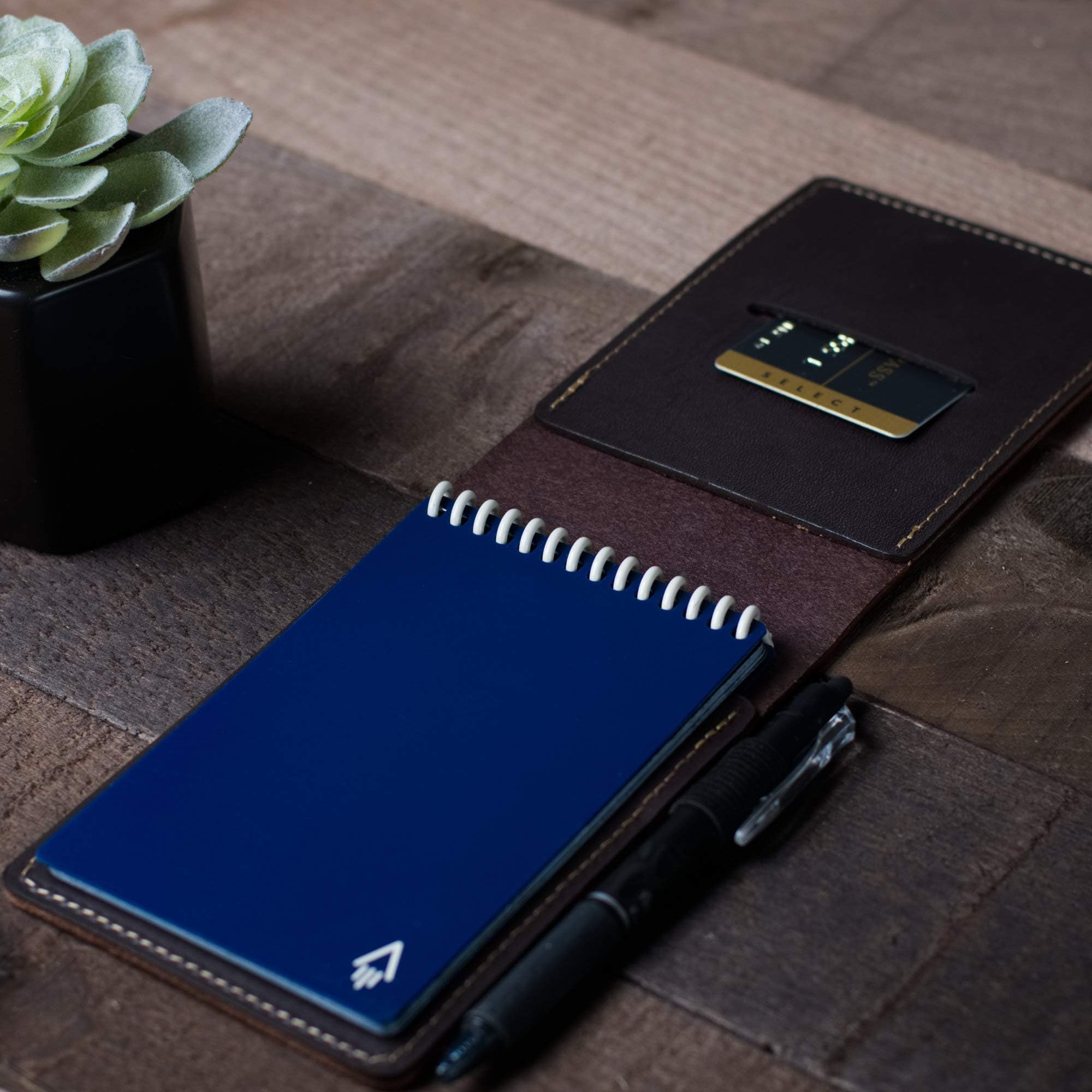 Coal Creek Leather Cover for Mini Pocket Notebook/Wickett & Craig Full Grain Leather/Pocket Notebook Top Folding Wallet/Personalized