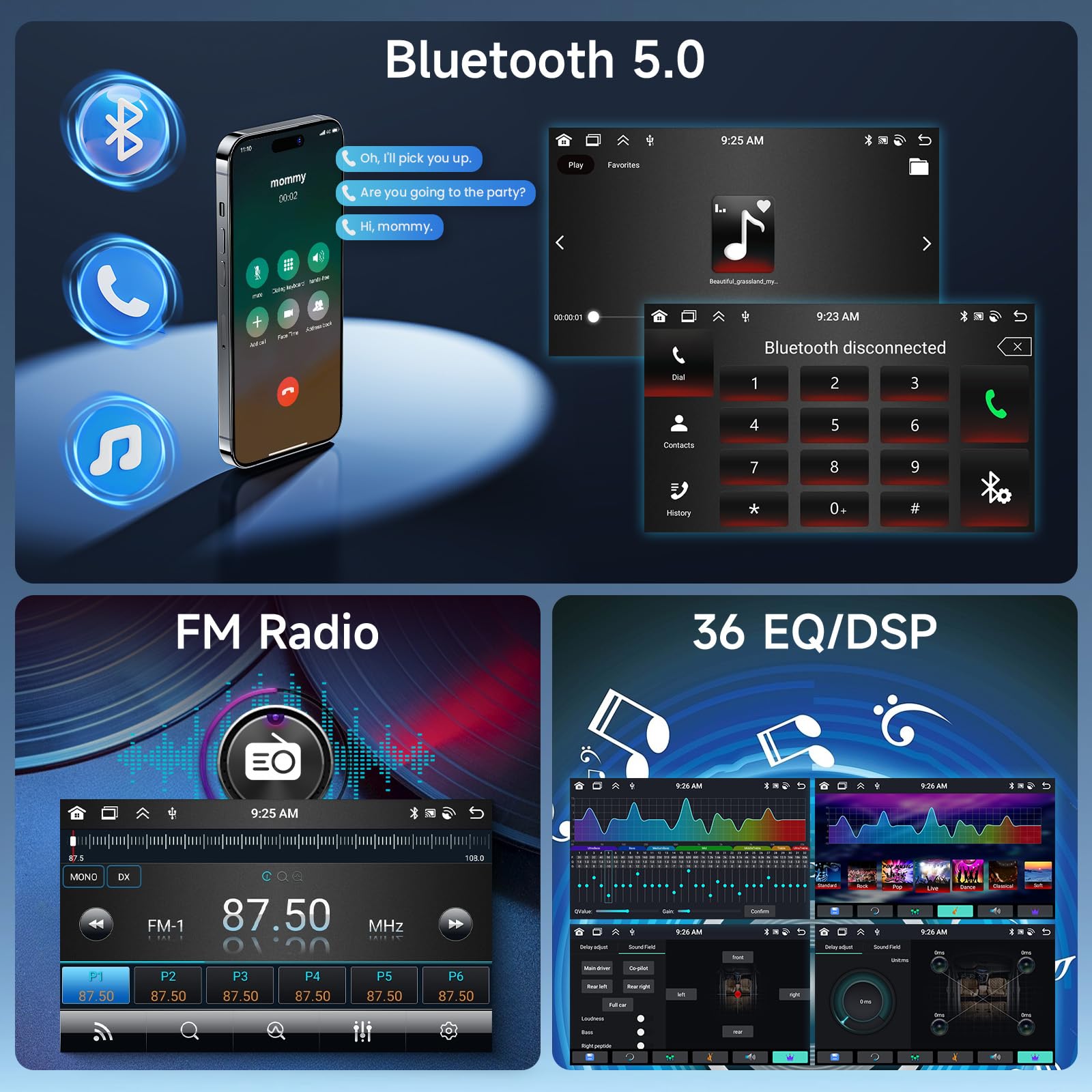 Erisin 8 Kern 4+ 64GB Android 14 Autoradio Für Ope Produktbild-Vorschau 3