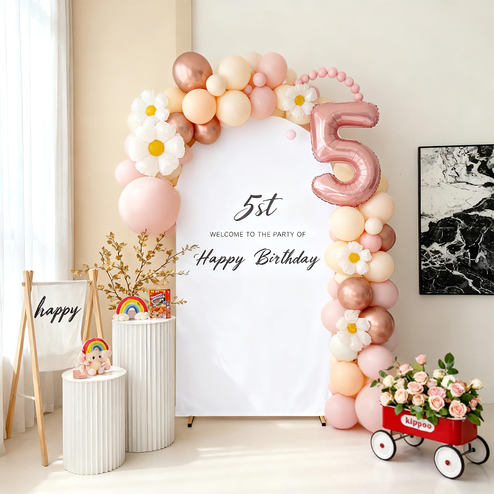 Couverture d'arche de mariée pour support d'arche en métal, couverture ronde, pour toile de fond pour décoration de mariage et fête d'anniversaire, blanc, 120 cm x 220 cm