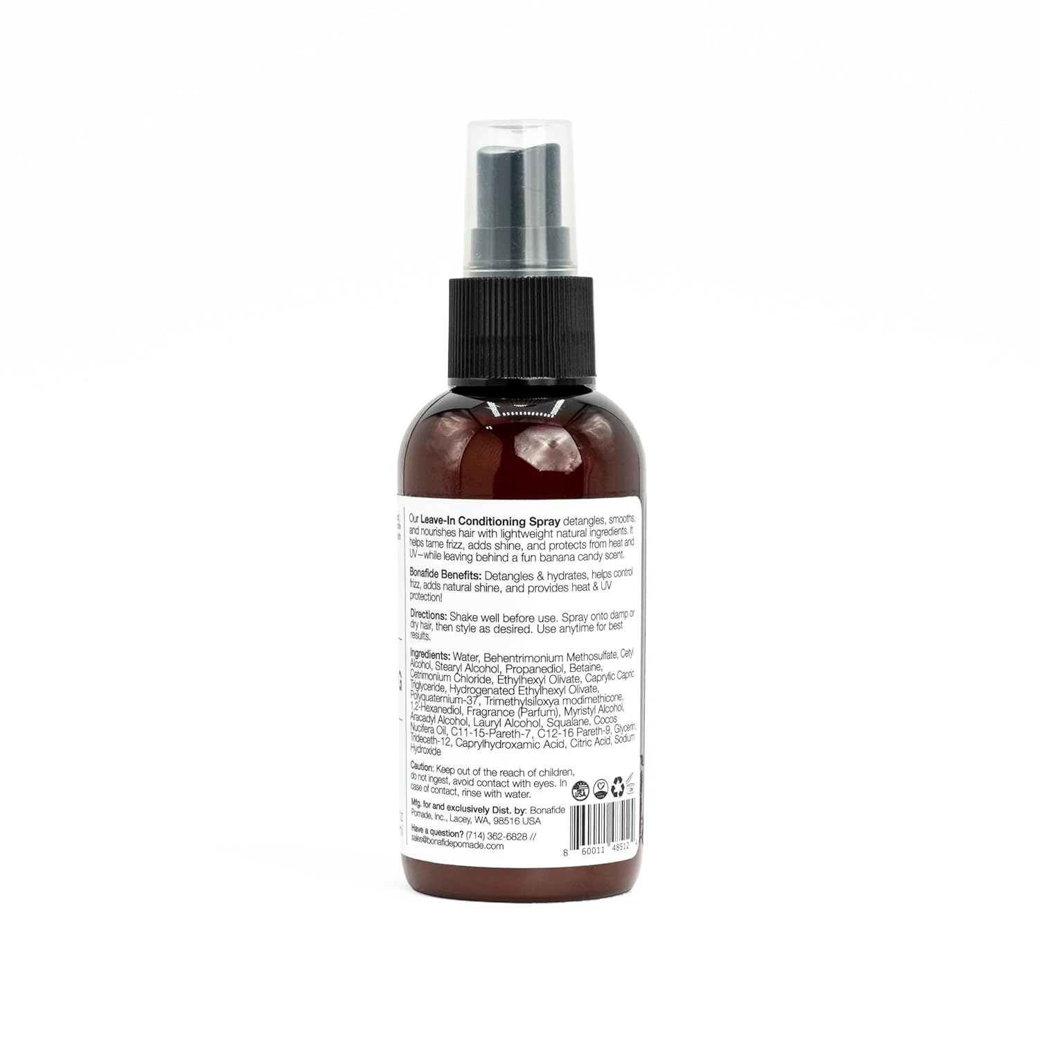 Bona Fide Pomade Leave-In Conditioning Spray, 4 oz. | DETANGLING & HYDRATING helps reduce frizz & protects from heat & uv