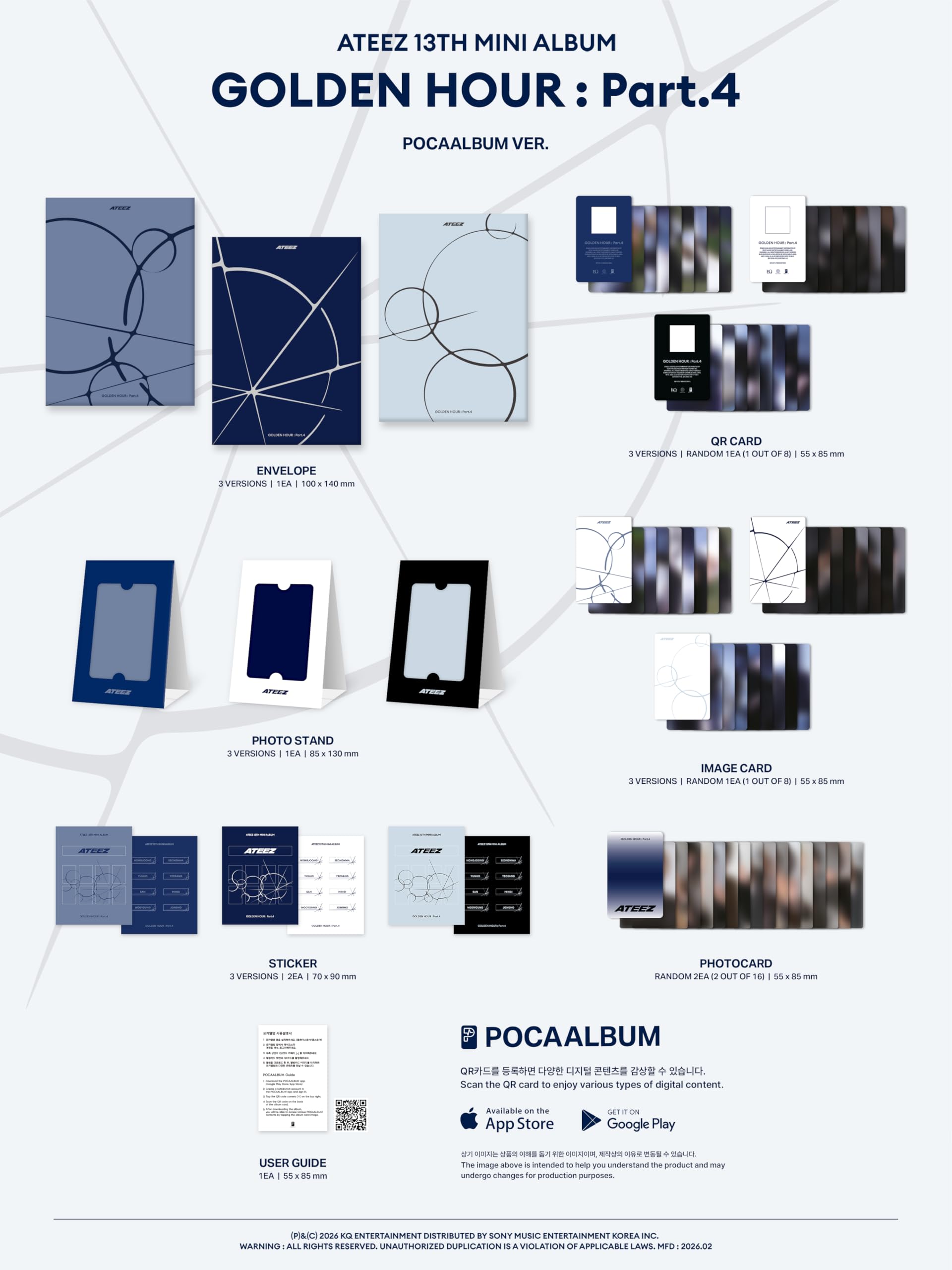 K-POP・アジア ATEEZ [GOLDEN HOUR : Part.4] POCA ALBUM Amazon.com: ATEEZ GOLDEN HOUR : Part.4 POCA Album Version KPOP Pre
