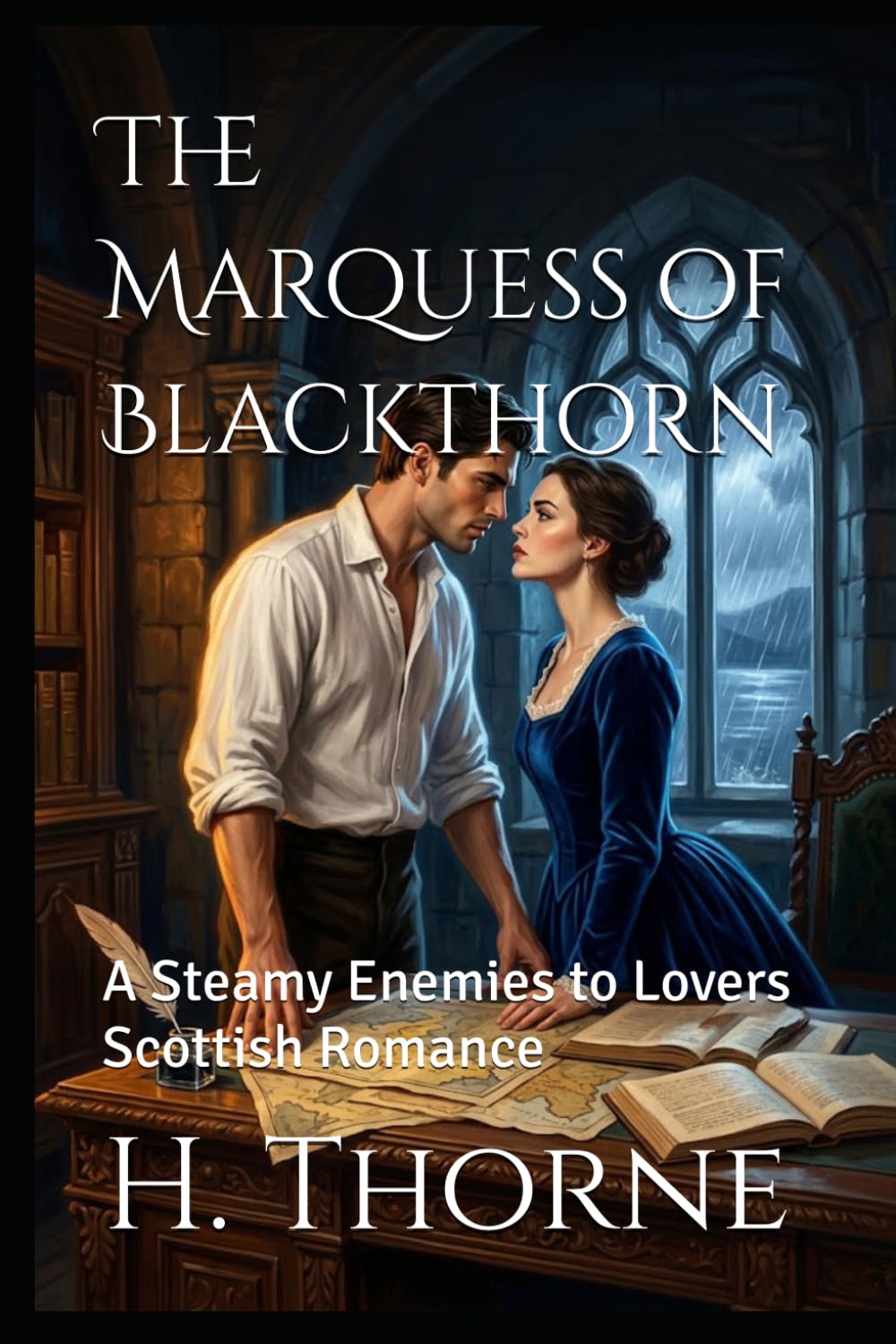 The Marquess of Blackthorn: A Steamy Enemies to Lovers Scottish Romance (The Land Made Me Do It)
