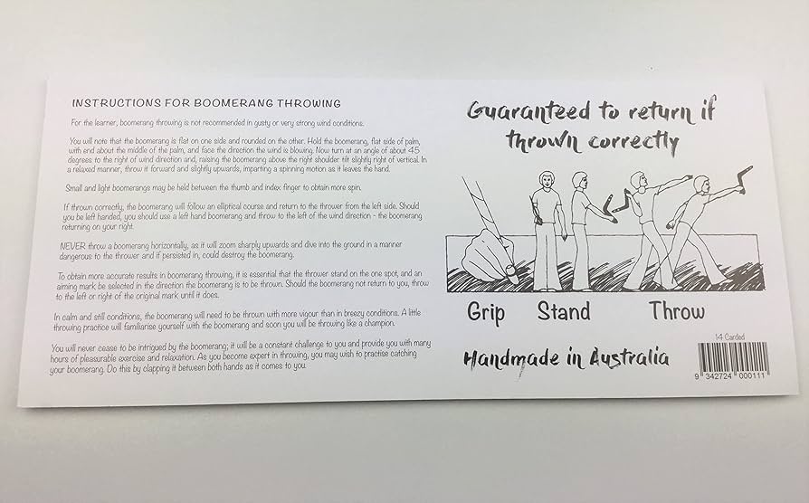 オーストラリア製ブーメラン Amazon.co.jp: Finecraft オーストラリア 大型 18インチ 木製
