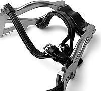 Vista 3 de Kit dental equino para caballos, mordaza de boca de caballo de espéculo, cuatro ajustes de trinquete, mecanismo de bloqueo seguro, construcción