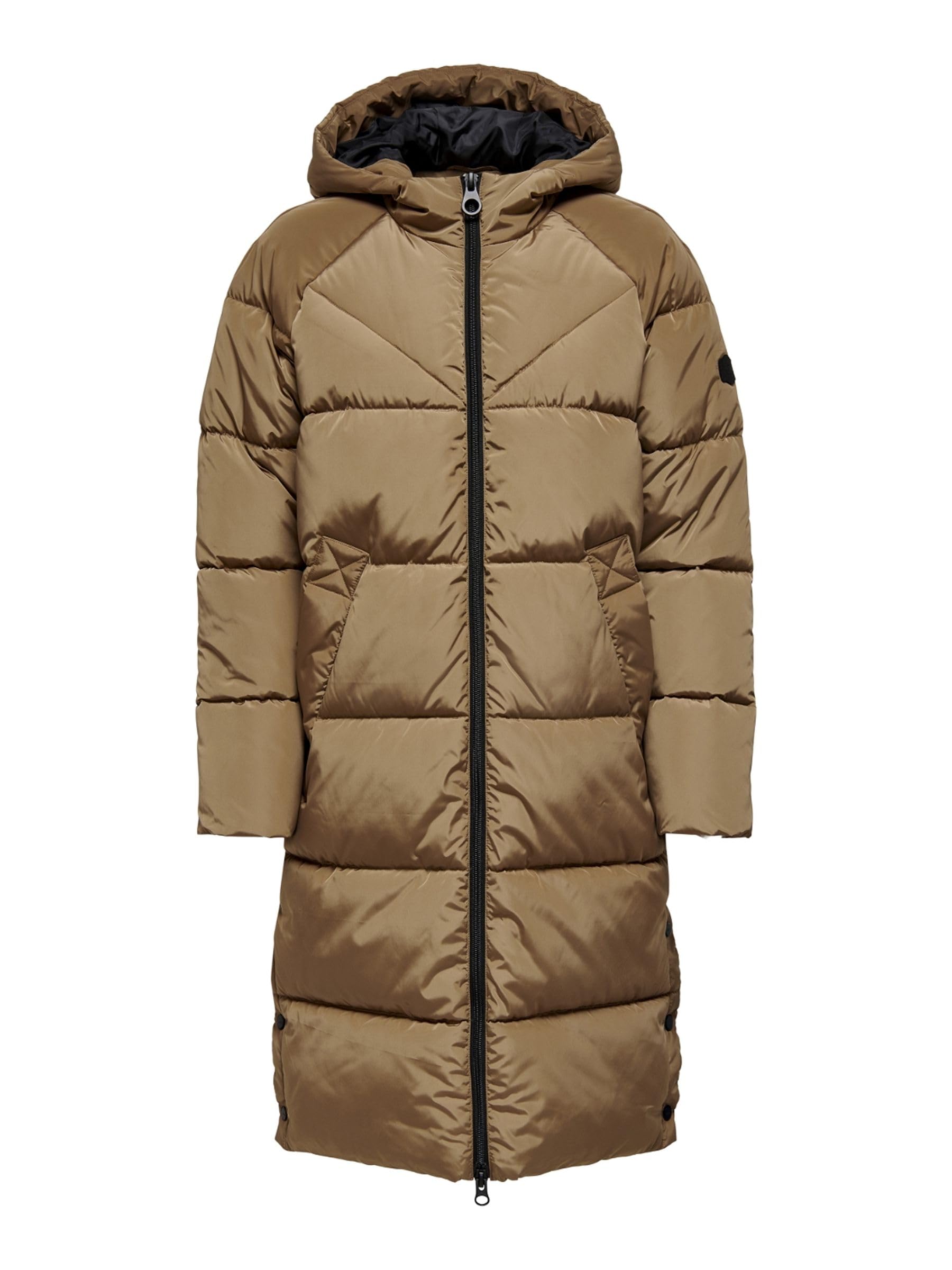 Only Women's ONLAMANDA Long Puffer Coat CC OTW, Toasted Coconut, S