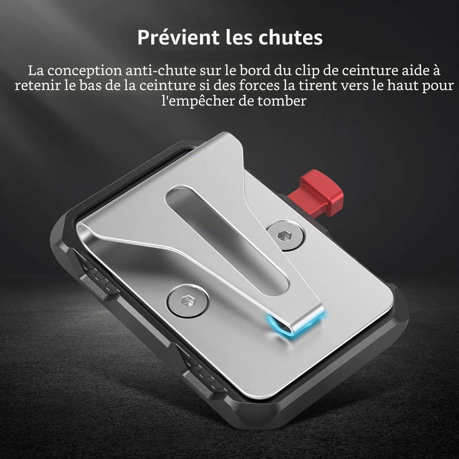 SMALLRIG Mini V Mount Battery Plate avec Clip de Ceinture - 2990