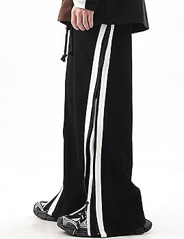 Amazon.com: Y2k Flared Pants Men Straight Leg Sweatpants