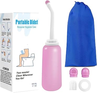Postpartum Perineal Wash Bottle Portable Bidet -500ml,Women Peri Recovery Intimate Postpartum Care After Birth Postpartum Clean New Mum Maternity Essentials,for Travling and Outdoor Pink, 500ml