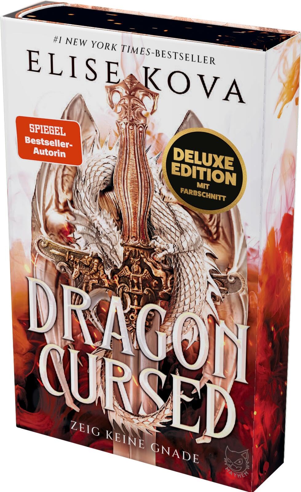 Dragon Cursed - Zeig keine Gnade (Deluxe-Ausgabe): Roman | Drachen-Romantasy mit spektakulärer Ausstattung - Schuber, Farbschnitt und Drachenschuppen-Veredelung