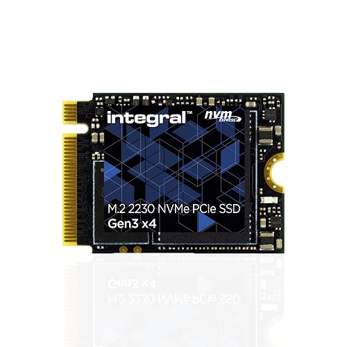 Integral 1TB M.2 NVMe 2230 PCIe Gen3 x4 SSD – READ speed up to 3400MB/s, WRITE speed up to 3000MB/s – Internal Solid State Drive. Valve Steam Deck, Microsoft Surface Pro, PC & laptop compatible