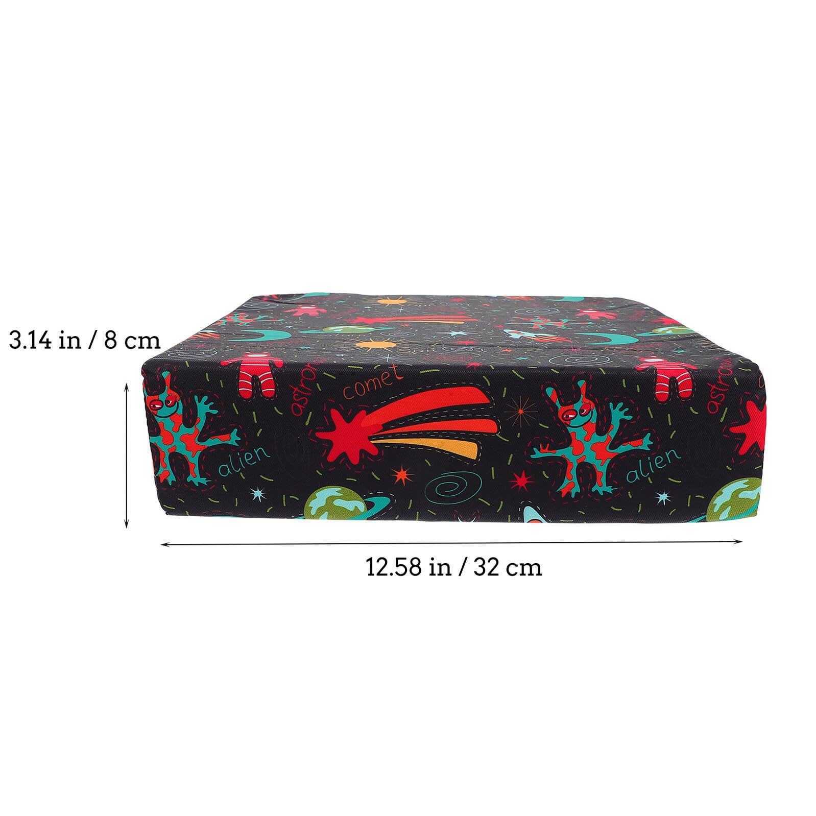 Rehausseur de Chaise pour Garçon et Filles 1 Pièce Noir en Polyester | Fermeture Zippée, Déhoussable pour Lavage, Usage Maison et Pique-niques
